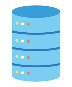 Database server of blue color イラスト素材