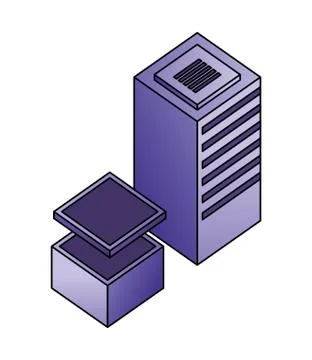 Database server center storage data network 스톡 일러스트