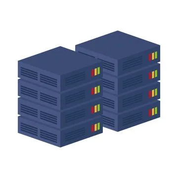 Database server design Stock Illustration