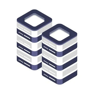 Database server icon Illustrazione stock