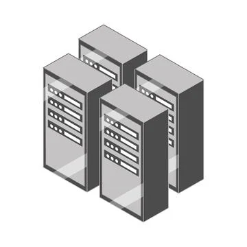 Database server icon Illustrazione stock