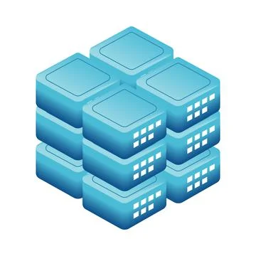 Database server icon Stock Illustration