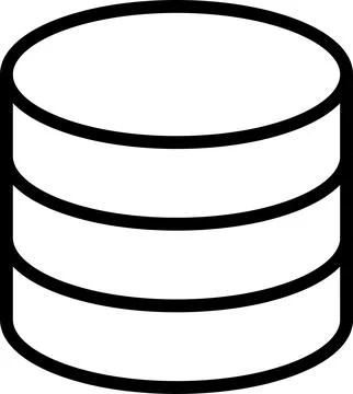 Database server icon. Stock Illustration
