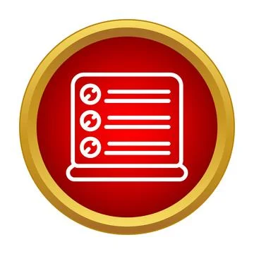 Database server icon representing data storage technology Stockillustratie