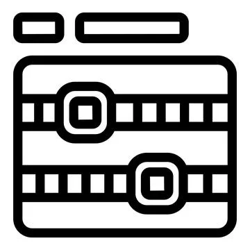 Database server icon showing data being processed Stock Illustration