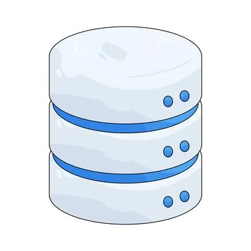 Database server Stock Illustration