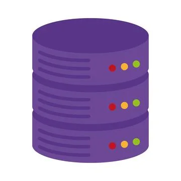 Database server illustration Stock Illustration