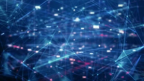 Database Server Information, Technology Cyberspace Motion Background Видео 321036589