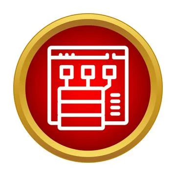 Database server managing website information and network connections イラスト素材