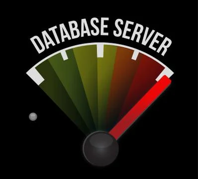Database server meter sign illustration design Stockillustratie
