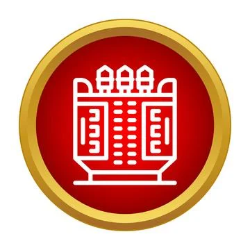Database server network equipment operating system icon Stock Illustration