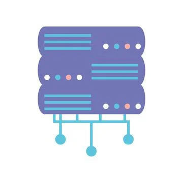 Database server network 스톡 일러스트