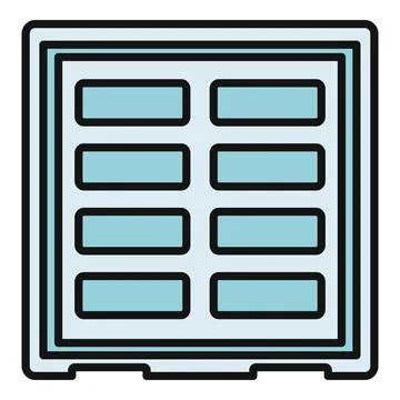 Database server rack storage computing data icon 스톡 일러스트