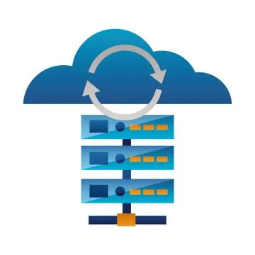 Database server reload cloud computing 스톡 일러스트