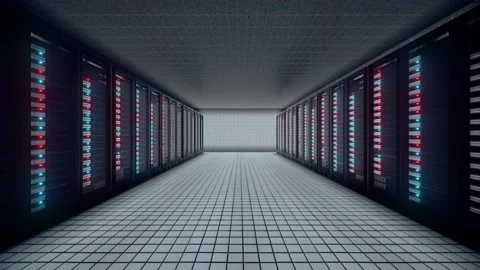 Database Server room Stock Footage 145349711
