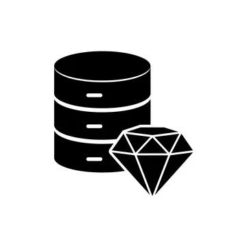 Database Server Setting and Database Icon Stock Illustration