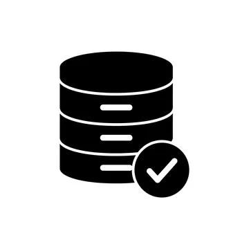 Database Server Stack Data Storage Icon Illustrazione stock