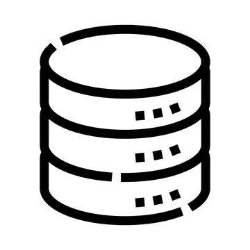 Database server stack storing digital information technology concept イラスト素材
