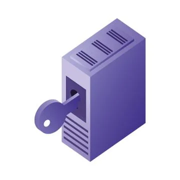 Database server storage data network security 스톡 일러스트