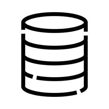 Database server storage icon representing digital information Stock Illustration