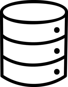 Database server storage network icon Stock Illustration