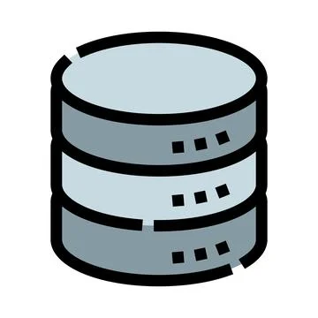 Database server storing digital data and information Stockillustratie