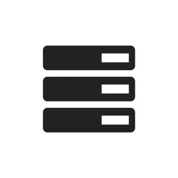 Database, server vector icon. Storage vector illustration. Stock Illustration