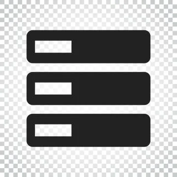 Database, server vector icon. Storage vector illustration. Simple business co 스톡 일러스트