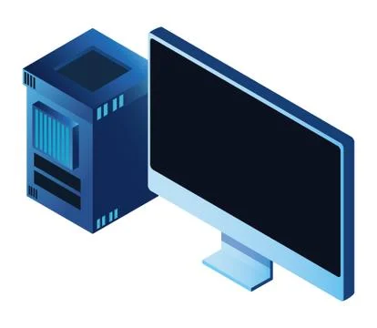 Database servers and computing technology Stock Illustration