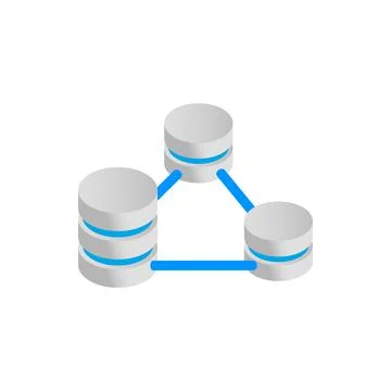 Database servers connection icon イラスト素材