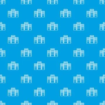 Database servers pattern seamless blue Stock Illustration
