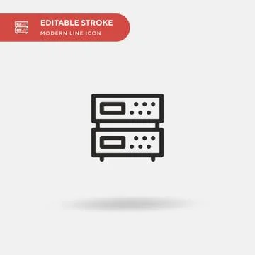 Database Simple vector icon. Illustration symbol design template for web mobi Illustrazione stock