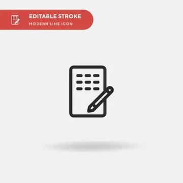 Database Simple vector icon. Illustration symbol design template for web mobi Stock Illustration