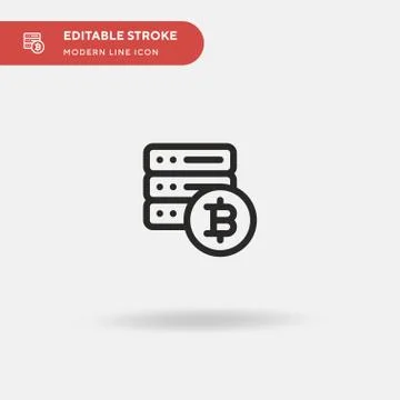 Database Simple vector icon. Illustration symbol design template for web mobi Illustrazione stock
