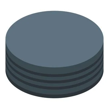 Database stack representing big data storage concept Stock Illustration