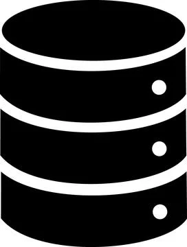 Database storage and server system icon Stock Illustration