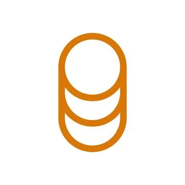 Database Storage Color Line Icon Editable Stroke Vector Symbol Stock Illustration