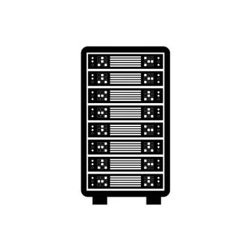 Database storage computer Illustrazione stock