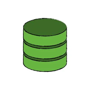 Database storage computer Stock Illustration