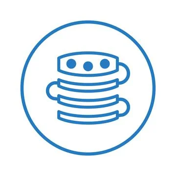 Database, storage, data storage icon. Stock Illustration