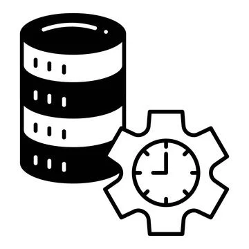 Database Storage Dualtone Icon Stock Illustration