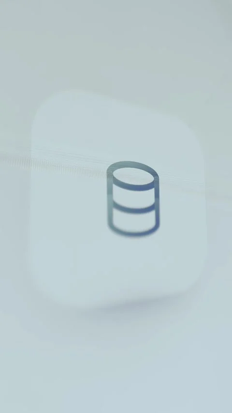 Database Storage Icon - Data Display Macro 库存影片 336410081