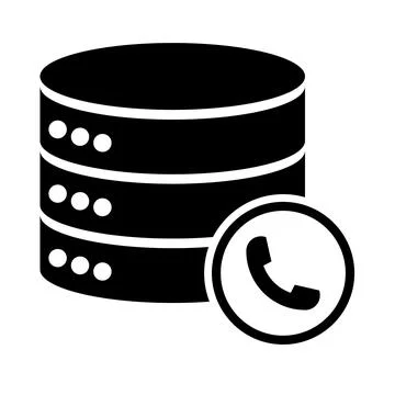 Database storage icon, internet network server cloud data symbol, connection Illustrazione stock