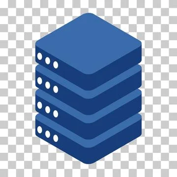 Database storage icon isometric, internet network server cloud data symbol, c イラスト素材