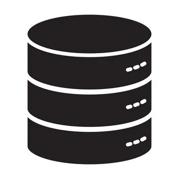 Database storage icon vector for your website design, logo, app, UI. illustra Stock-Illustration