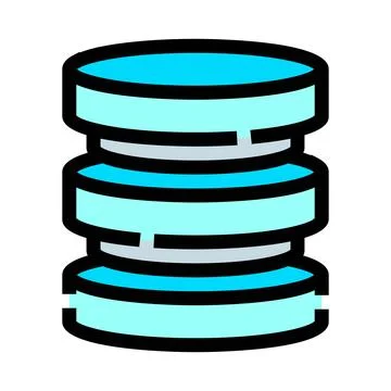 Database storage server icon representing digital information イラスト素材