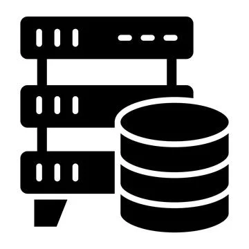 Database Storage Vector Icon Design Illustration Illustrazione stock