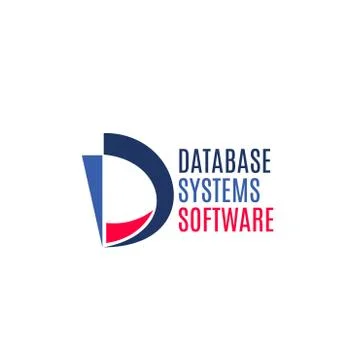 Database systems software sign 스톡 일러스트