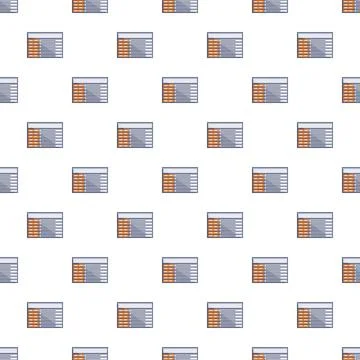 Database table spreadsheet data information seamless pattern Stock Illustration