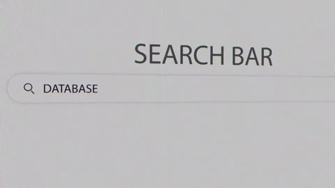 Database Technology Word with background Video stock 296480334
